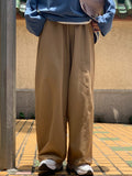 Men Sweatpants Retro Ankle-Tied Straight Men's Loose Wide-Leg Pants