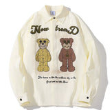 Men Long Sleeved T Shirt Long Sleeve Shirt Men's Design Loose Niche Puff Print Shirt