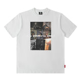 Men T Shirt West Coast T-shirt Street Retro Hiphop Short Sleeve Men and Women
