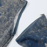 Men Hoodie Tie-Dyed Distressed Washed Hooded Sweater