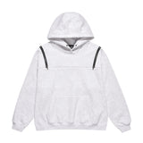 Men Fleece Lined Hoodie Sweater Men's Winter Hooded Pullover Fashion Brand High Street Vibe Loose