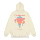 Men Hoodie Sunset Reflection Printed Hoodie Men's Ins Loose