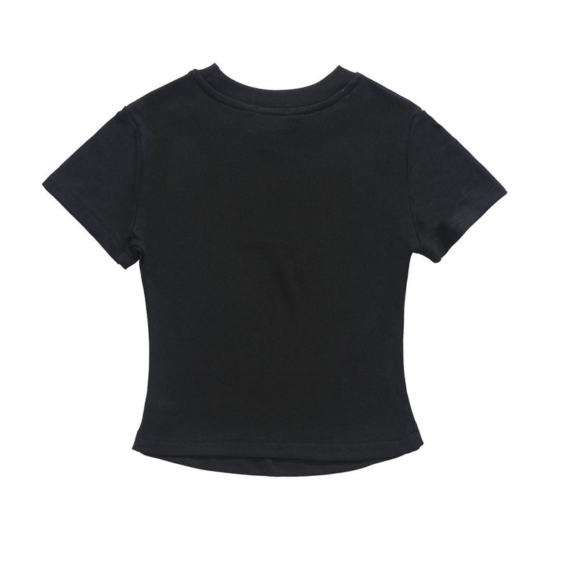 Women T-shirt Short-Sleeved T-shirt Girls' round Neck Summer Casual
