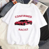 Certified Racist T-shirt White T-shirt Casual Baseball