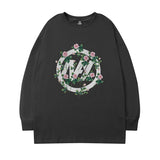 Men Long Sleeve Shirt Autumn Crew Neck Long Sleeve T-shirt Men and Women Street Hip Hop Couple