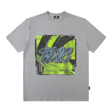 Men T Shirt Hip Hop Print Short Sleeve T-shirt Men and Women All-Matching Cotton