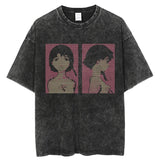 Japanese Anime Serial Experiments Lain Vintage Washed T Shirt