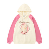 Men Hoodie Stitching Raglan Sleeve Loose Casual Hoodie Spring and Autumn