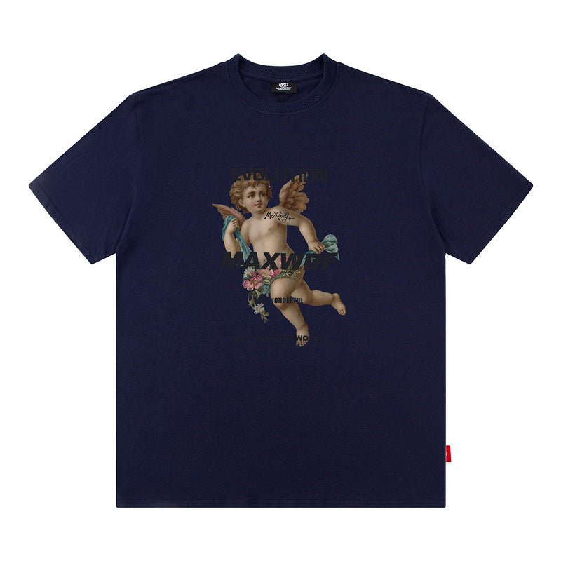 Men T Shirt Short Sleeve T-shirt Men and Women Loose