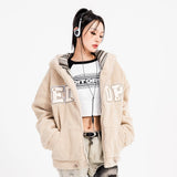 Men Cotton Padded Jacket Coat Double-Sided Wear Berber Fleece Cotton Coat Men's Winter Loose Cotton Coat Coat