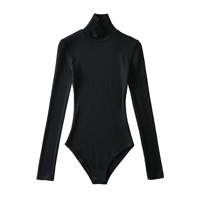 Women T-shirt Spring Slim-Fitting Pure Color Tight Long Sleeve T-shirt