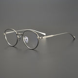 CHH Chrome Hearts Glasses Collection Versatile Vintage Round Engraved Pure Titanium Myopia Glasses Frame