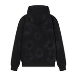 Men Fleece Lined Hoodie XINGX Letter Print Sweatshirt Men's Autumn and Winter Loose Zip Coat
