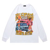 Men Long Sleeve Shirt Tupac Floral Print Long Sleeve Pullover Men and Women Loose Top