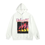 Men Long Sleeve Shirt Portrait Printing Couple Hooded Sweater Men and Women