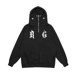 Men Hoodie Sweater Men's Autumn and Winter Loose Hooded Pullover