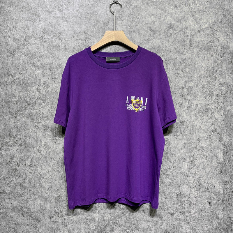Amiri T Shirt Letter Printed round Neck