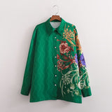 Women T-shirt Fall Women's Clothing Long Sleeve Printed Shirt Loose Top