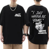 Arctic Monkeys Tour Graphic T Shirts Men's Hip Hop Retro