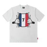 Men T Shirt Hip Hop Retro Short-Sleeved T-shirt Men's Loose Casual