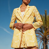 Frankie Shop Hourglass Blazer Autumn Fashion V-neck Long Sleeve Suit Coat