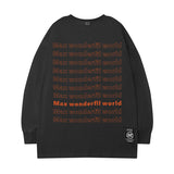 Men Long Sleeve Shirt Autumn and Winter Long Sleeve T-shirt Men and Women Ins Hip Hop Style Loose