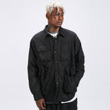 Men Cotton Padded Jacket Coat Cotton Coat Jacket Men's Clothing Autumn and Winter Loose Padded Jacket Cotton Padded Coat Ins