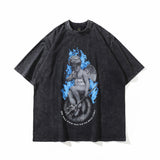 Men T Shirt Cartoon Printed Short-Sleeved T-shirt Baby Boy and Girl Summer Loose Couple