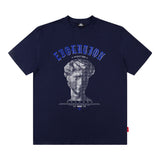 Men T Shirt Retro Dark Printed Short-Sleeved T-shirt Men and Women Loose