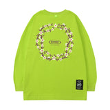 Men Long Sleeve Shirt Letter Printed Long Sleeve T-shirt Men's Loose Casual