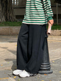 Men Sweatpants Retro Ankle-Tied Straight Men's Loose Wide-Leg Pants