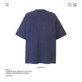 American vintage street T-shirt pure cotton retro men's and women's summer loose half sleeves