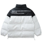 Men Cotton Mixed Jacket Coat Pattern Cotton Coat Jacket Men's Winter Loose Stitching Thickening