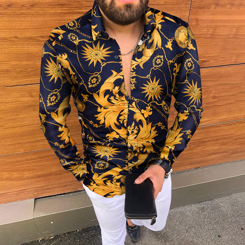 Men Shirt Men's Vintage Trendy Shirt Men's