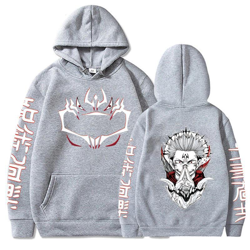 Funny Jujutsu Kaisen Long Sleeve Casual Hoodies Anime
