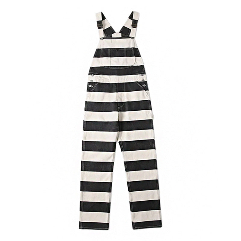 Men Pant Loose Casual Suspender Trousers Men's Pants Overalls