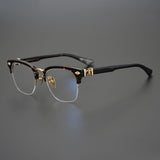 CHH Chrome Hearts Glasses Light Luxury Square Thick Frame Half Frame Myopia Glasses Frame