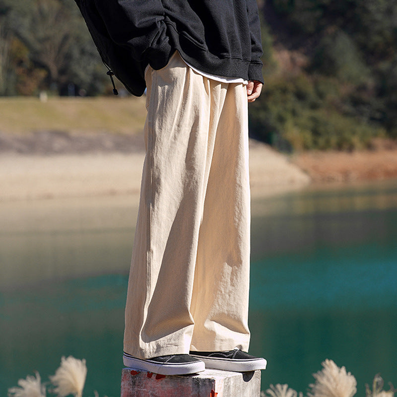 Men Sweatpants Straight Casual Pants Men Spring Concise
