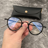 CHH Chrome Hearts Glasses Vintage Round Ultra Light Pure Titanium Myopia Glasses Frame