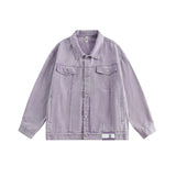 Unisex Jacket Autumn Washed Dyed Denim Coat
