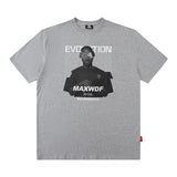 Men T Shirt Printed Short-Sleeved T-shirt Men and Women Loose