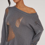 Women's Desses Knitted Dress Autumn Women's Long-Sleeved Skirt