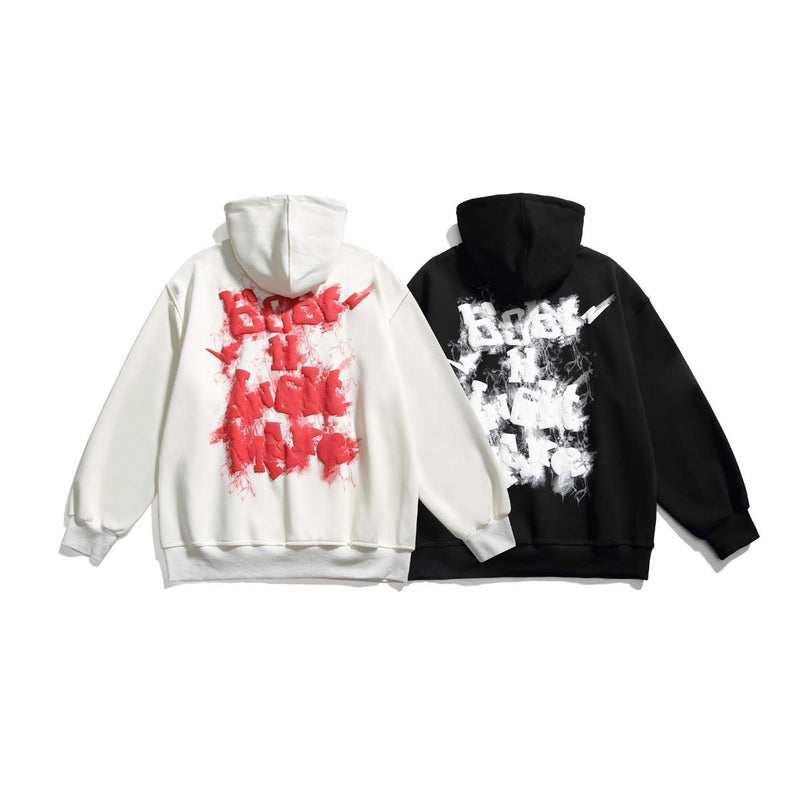 Unisex Jacket Autumn Letter Pullover Foaming Sweaters Women's Clothing