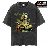 Anime ONE PIECE Roronoa Zoro T Shirt Y2k Harajuku Fashion