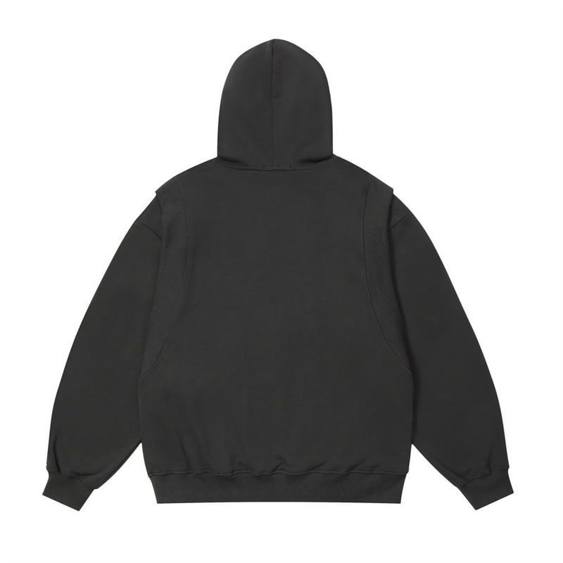 Men Hoodie Loose Sweater Men's Embroidered Letter Long Sleeve Pullover Hoodie