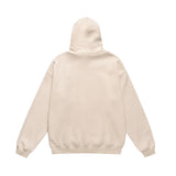 Men Fleece Lined Hoodie Winter Hooded Sweater Men Oversize Letters Printed Loose Long Sleeves