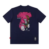 Men T Shirt Vintage Print Short Sleeves T-shirt Men and Women Couple Casual Loose