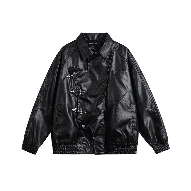 Unisex Jacket Autumn Fashion Casual Leather Clothing Jacket Women's Clothing