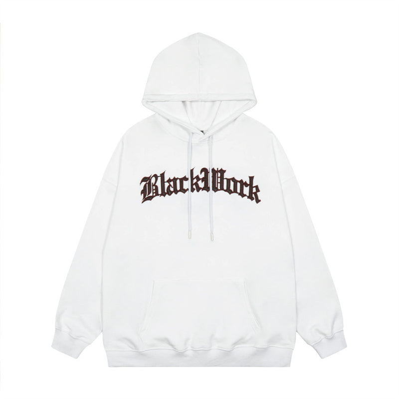 Men Hoodie Letter Hooded Pullover Men's Sweater Autumn and Winter Loose Hoodie