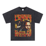 Kendrick Lamar T Shirts Cotton Hip Hop Rap Loose Short Sleeves